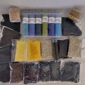 Clearance Multi Colored Seed Bead And Variety Lot